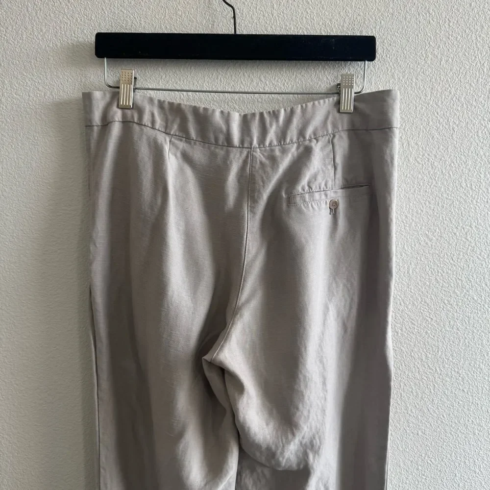 Aritzia Wilfred Allant Pant Grey Lyocell Linen Trousers Coastal Neutral Minimal